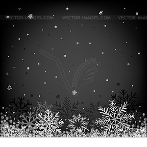 Christmas black background - royalty-free vector image