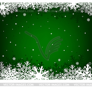 Christmas green background - vector clipart