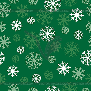 Snow green pattern - vector clipart