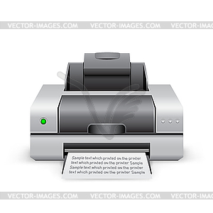 Printer icon - royalty-free vector clipart