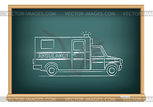 Board ambulance - vector EPS clipart