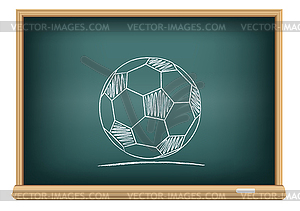 Board sport ball - vector image