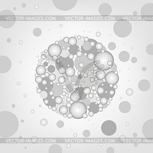 Circular effects background - vector clip art