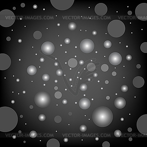 Circular effects black background - vector clipart