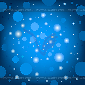 Circular effects blue background - color vector clipart