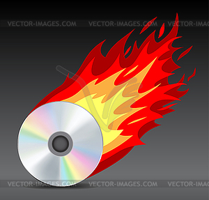 Hot disk - vector clip art