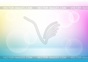 Circles and lines on color background - vector clipart