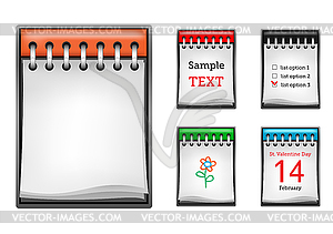 Notepad - vector image