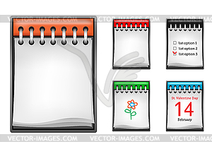 Notepad - stock vector clipart