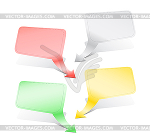 Empty indexes for text - vector clipart / vector image