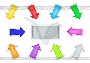 Simple arrows - vector clipart