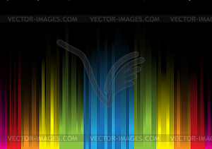 Iridescent light on black background - vector clip art