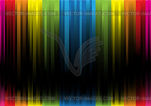 Радужный свет на черном фоне - векторное изображение EPS