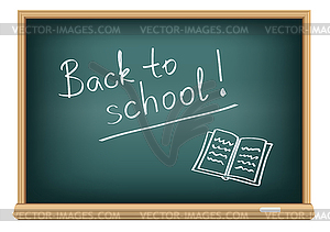 Board back to school - vector clipart