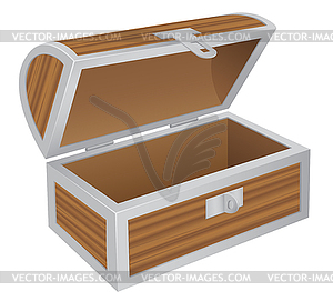 Empty chest - vector image