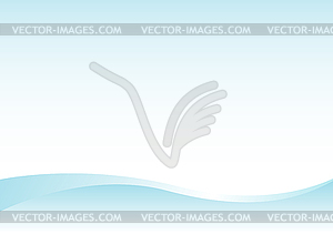 Abstract blue background - vector image