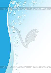 Bubbles blue background - vector clip art