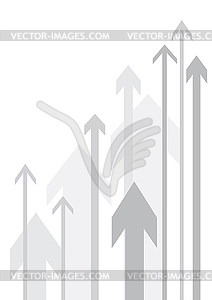 Arrows up bk - royalty-free vector clipart