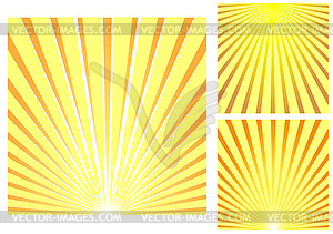 Sun beam background - vector image