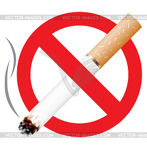 No smoking - vector image