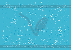 Blue drops background - vector clipart