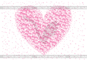 Pink heart - vector image