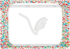 Drops white bk - vector EPS clipart