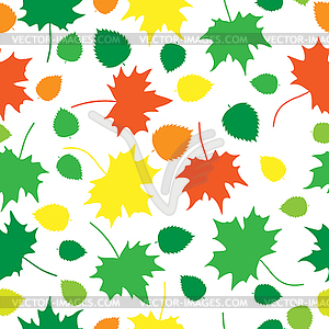 Leaves texture white - vector image