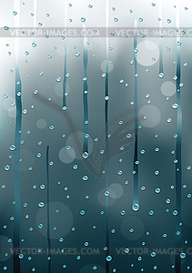 Rainy background - vector clipart