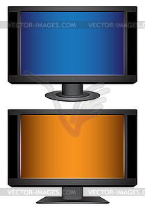 Современный телевизор - иллюстрация в векторе