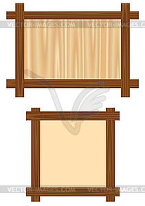 Wooden framework - vector clipart