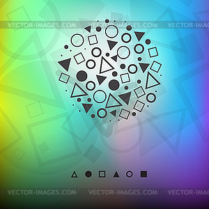 Modern background circle - vector clipart