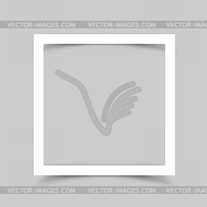 Paper frame shadow gray background - royalty-free vector image