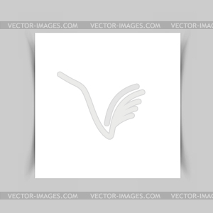 White paper shadow - vector clipart