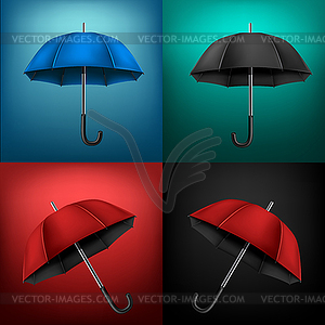 Simple umbrella white background - vector image