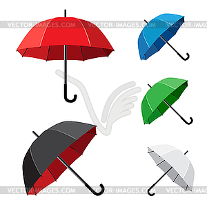 Simple umbrella white background - vector clip art