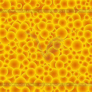 Gradient buble yellow circles - vector clipart