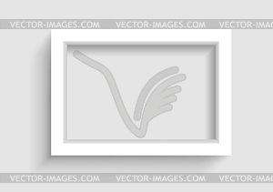 Presentation horizontal picture frame - vector image