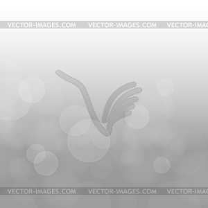 Gray clouds circles bokeh - vector clipart