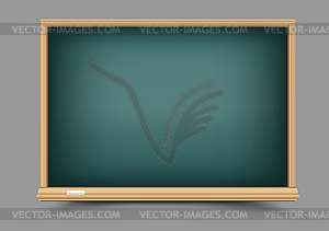 Green empty blackboard - vector clip art