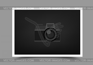 A4 paper photo icon horizontal - vector clipart