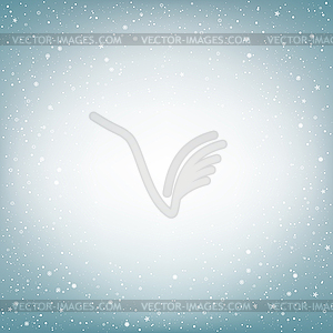 Light blue snow background - color vector clipart