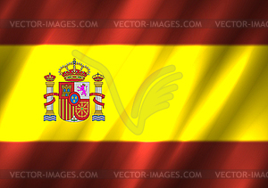 Spain flag background - color vector clipart