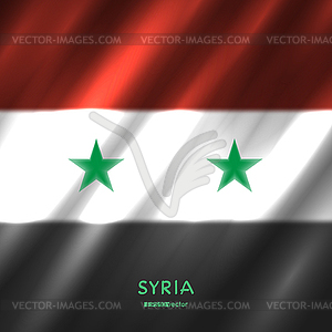 National Syria flag background - vector image