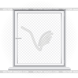 White window template - vector image