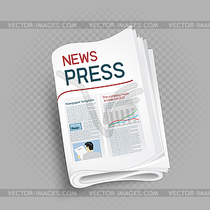 Newspaper press icon - vector clipart