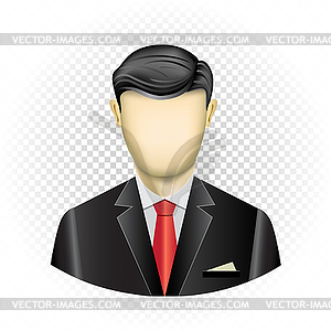 Human template businessman - vector image