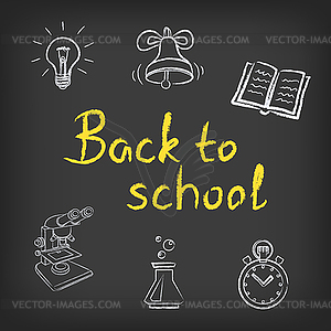 Drawings back to school - vector clipart