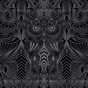 Owl art theme - vector image