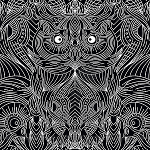 Owl art theme - vector clip art